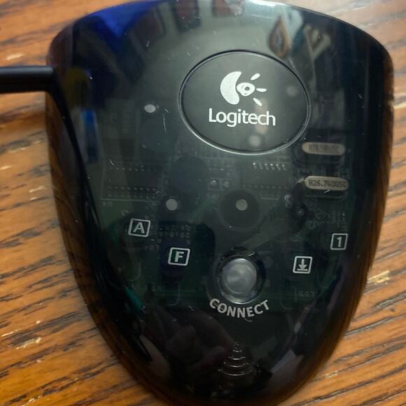 LOGITECH Cordless Optical Mouse M-RAF95 Keyboard Receiver C-B017 UNTESTED - Picture 8 of 10